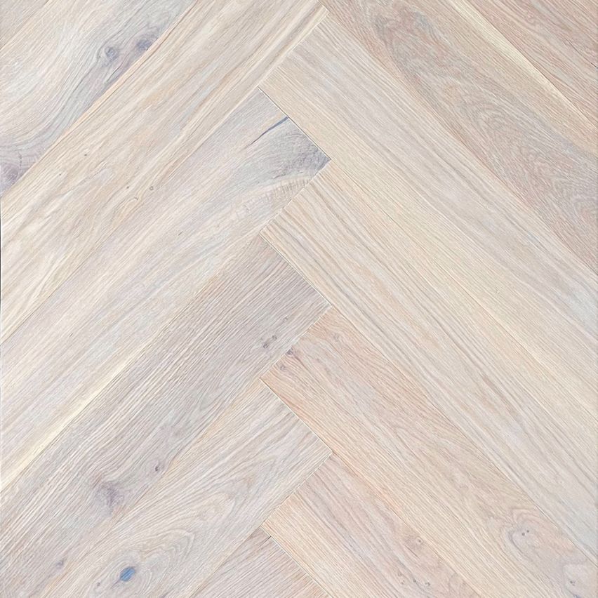 Kalasabaparkett Puulux Roberta tamm valge matt lakk 12x120x600 (rustik, UniFit X click)