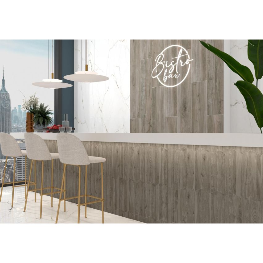 Pamesa Rovere Bark Chevron 8x40